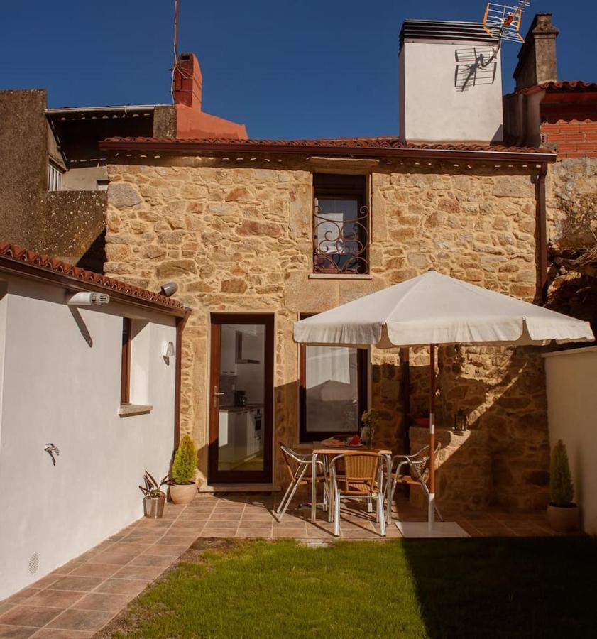 Villa Casa Brétema en 1ª línea de playa Boiro Exterior foto